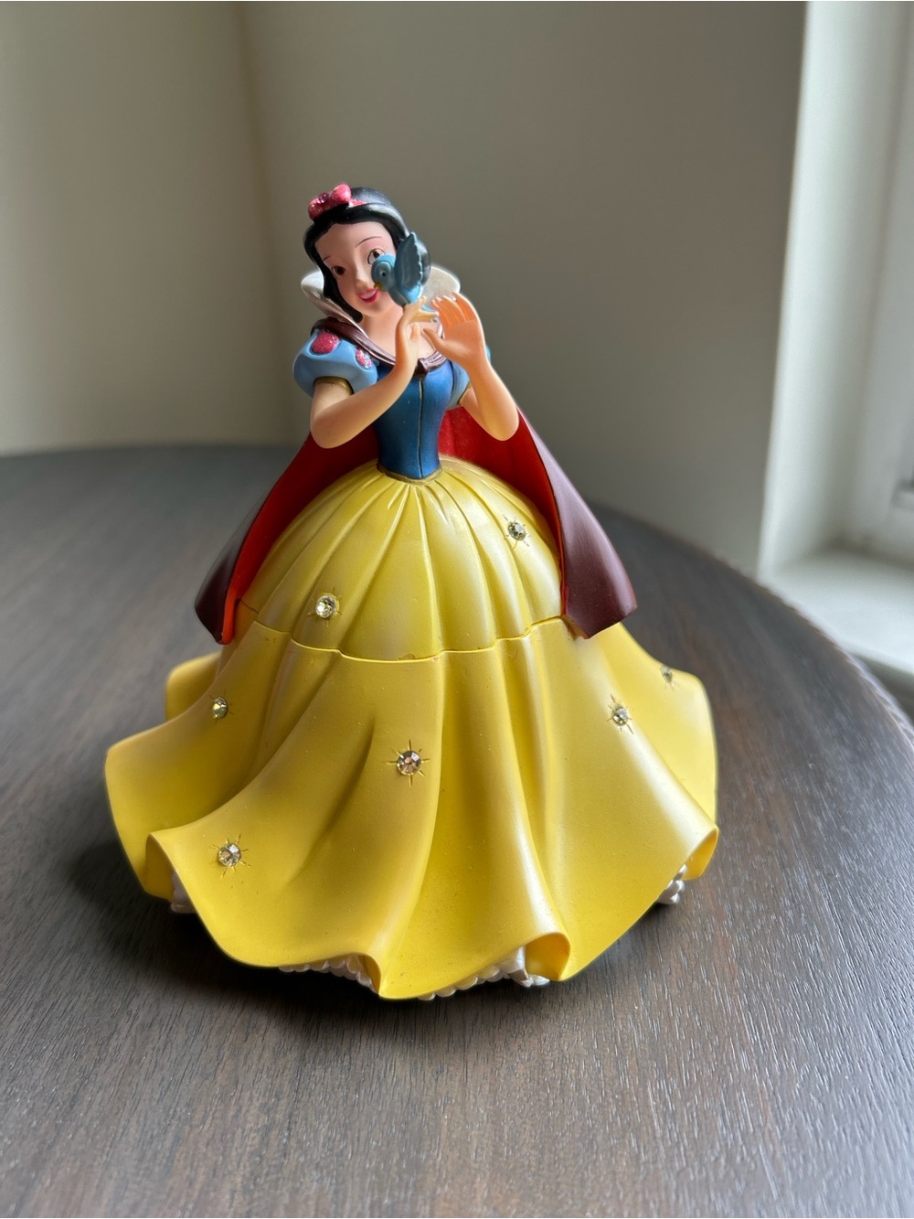 RETIRED DISNEY PRINCESS TRINKET JEWELRY BOX SNOW WHITE W/RHINESTONES